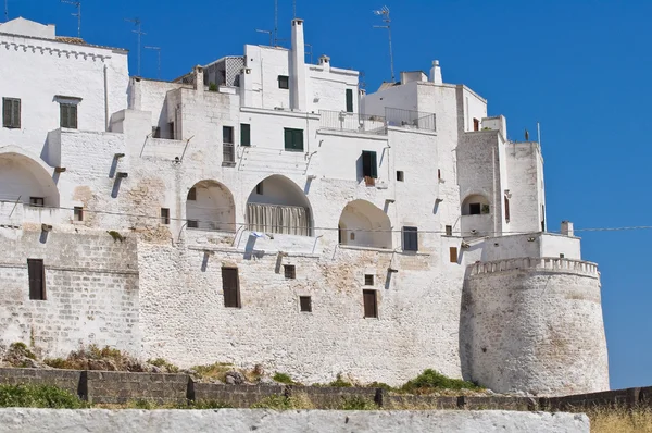 Fortified walls. Ostuni. Puglia. Italy. — Stock Photo, Image