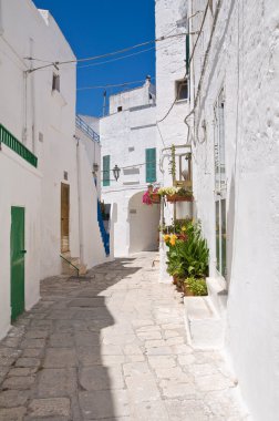 alleyway. Ostuni. Puglia. İtalya.