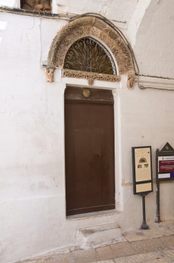 Kilise st. giacomo compostella of of. Ostuni. Puglia. İtalya.