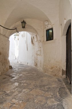 alleyway. Ostuni. Puglia. İtalya.