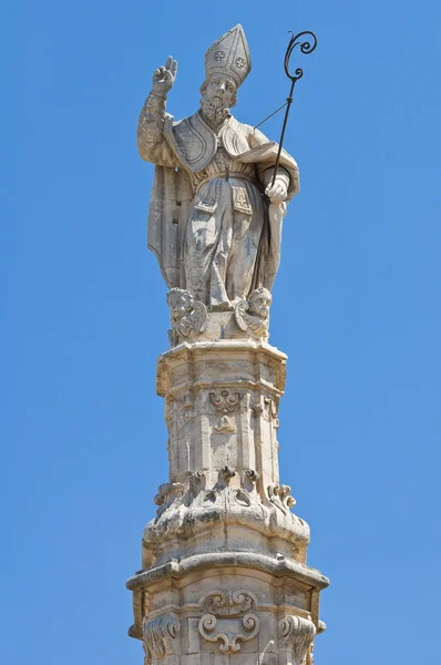 Spire of St. Oronzo. Ostuni. Puglia. Italy. — Stock Photo, Image