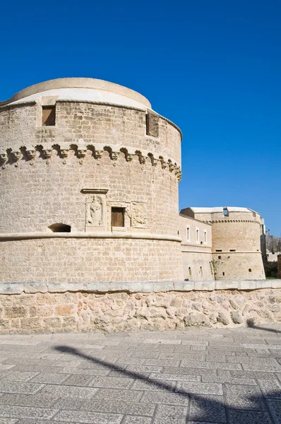 Castillo de Monti de Corigliano d 'Otranto. Puglia. Italia . — Foto de Stock