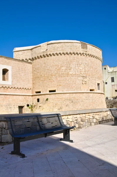 Castillo de Monti de Corigliano d 'Otranto. Puglia. Italia . — Foto de Stock
