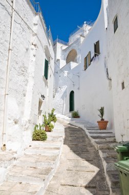 alleyway. Ostuni. Puglia. İtalya.