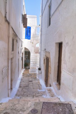 alleyway. Ostuni. Puglia. İtalya.