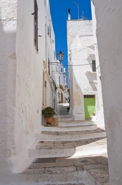 alleyway. Ostuni. Puglia. İtalya.