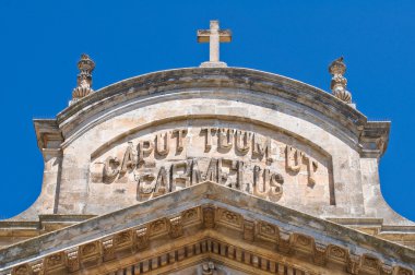 carmine Kilisesi. Ostuni. Puglia. İtalya.