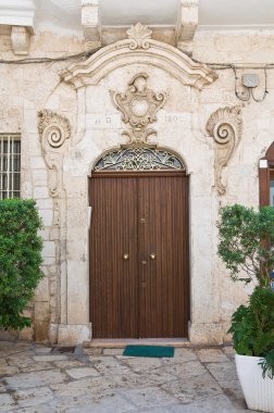 tarihi Saray. Ostuni. Puglia. İtalya.