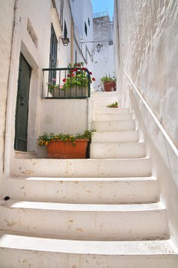 alleyway. Ostuni. Puglia. İtalya.