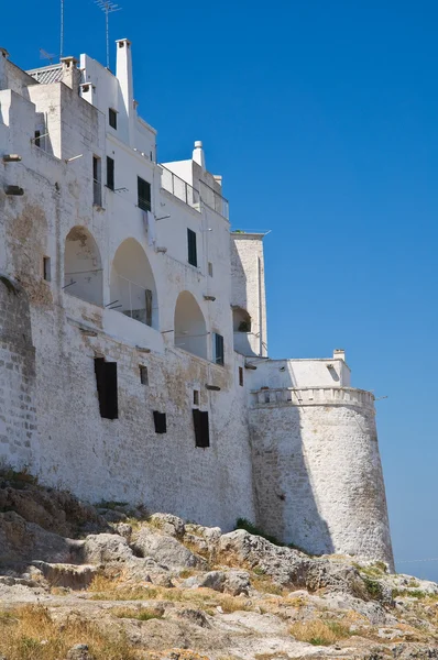 Fortified walls. Ostuni. Puglia. Italy. — Stock Photo, Image