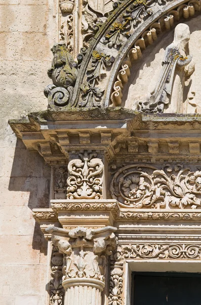 Iglesia Madre de Santa Nicola. Corigliano d 'Otranto. Puglia. Italia . — Foto de Stock