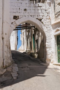 St. demetrio kapısı. Ostuni. Puglia. İtalya.