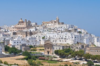 Panoramic view of Ostuni. Puglia. Italy. clipart