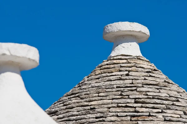 Alberobellovo trulli. Puglia. italština. — Stock fotografie