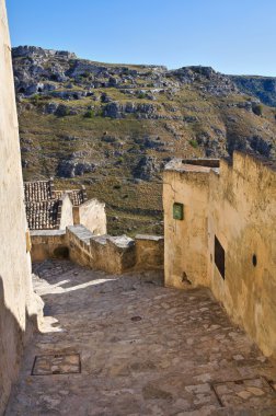 alleyway. Matera. Basilicata. İtalya.