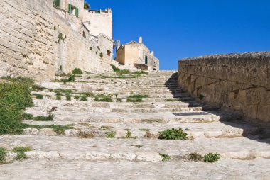 alleyway. Matera. Basilicata. İtalya.