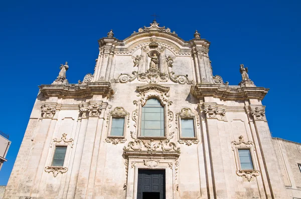 St. francesco d'assisi Kościoła. Matera. Basilicata. Włochy. — Zdjęcie stockowe