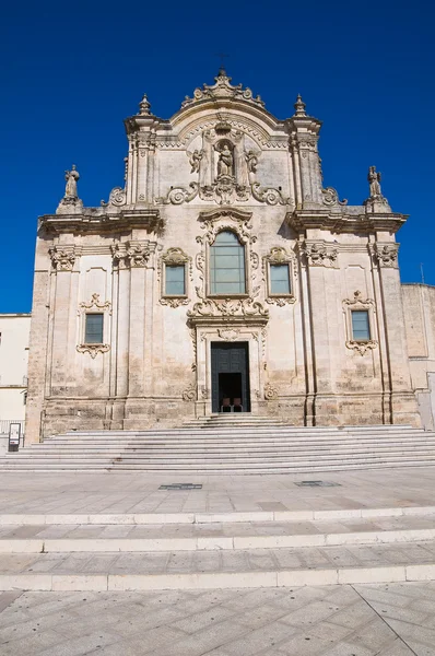 St. francesco d'assisi Kościoła. Matera. Basilicata. Włochy. — Zdjęcie stockowe