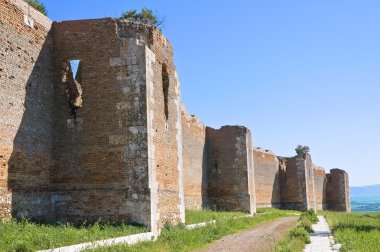 lucera Castle. Puglia. İtalya.