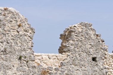 monte sant'angelo Kalesi. Puglia. İtalya.