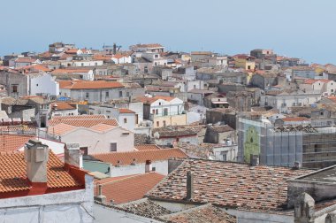 monte sant'angelo panoramik manzaralı. Puglia. İtalya.