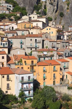 panoramik castelmezzano. Basilicata. İtalya.