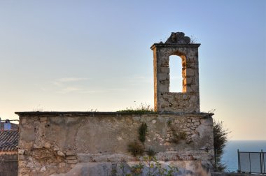 St. Michele Church. Peschici. Puglia. Italy. clipart