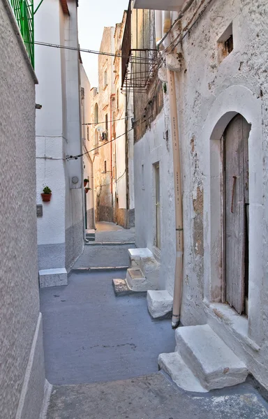 Alleyway. Peschici. Puglia. Italy. — Stock Photo, Image