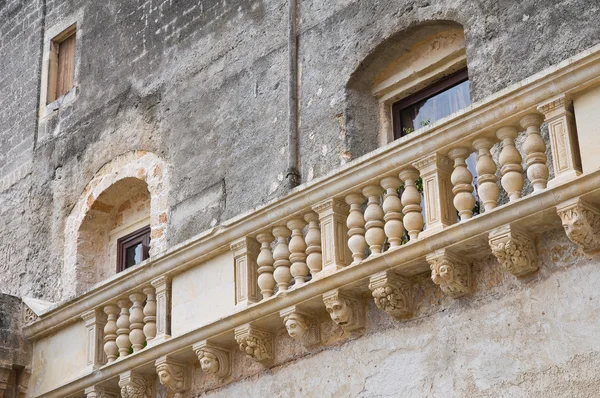 Castillo de Monti de Corigliano d 'Otranto. Puglia. Italia . —  Fotos de Stock