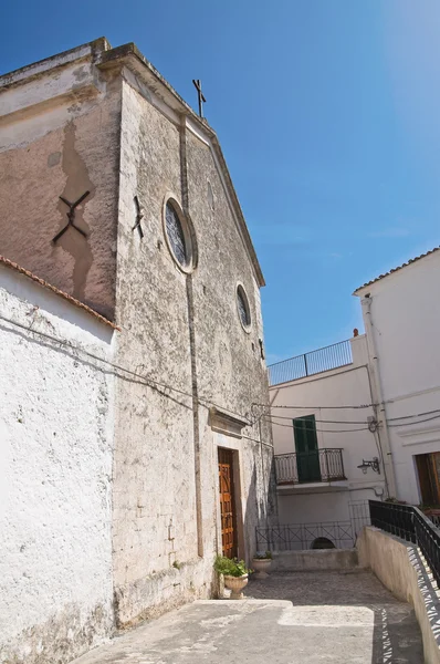 De St. Elia kathedraal. Ik ben Peschici. Een Puglia. Italië. — Stockfoto