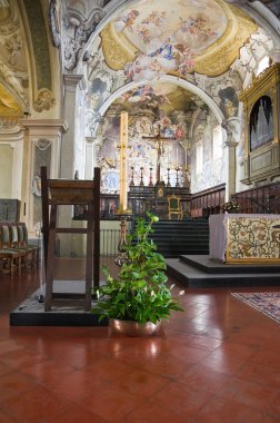 katedral. Bobbio. Emilia-Romagna. İtalya.