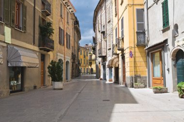 alleyway. Bobbio. Emilia-Romagna. İtalya.