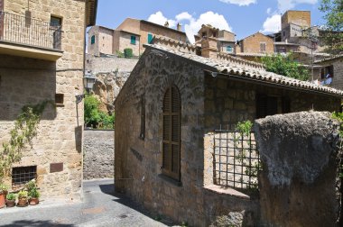 alleyway. Orvieto. Umbria. İtalya.