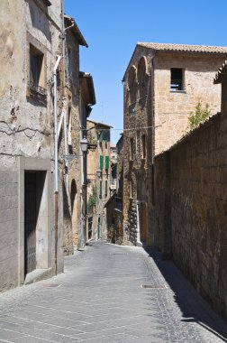 alleyway. Orvieto. Umbria. İtalya.