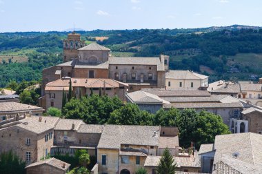 orvieto panoramik manzaralı. Umbria. İtalya.