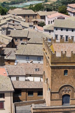 orvieto panoramik manzaralı. Umbria. İtalya.