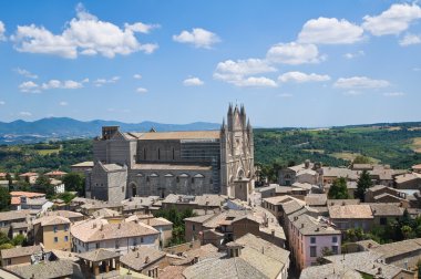 orvieto panoramik manzaralı. Umbria. İtalya.