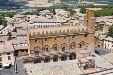 orvieto panoramik manzaralı. Umbria. İtalya.