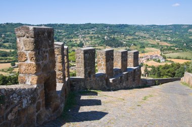 güçlendirilmiş duvarlar. Orvieto. Umbria. İtalya.