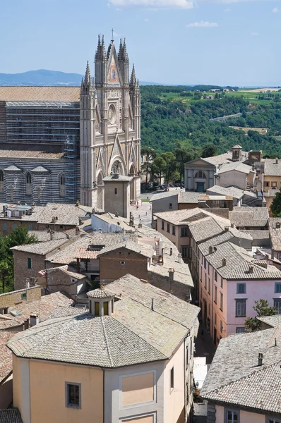 Orvieto panoráma. Umbria régió. Olaszország. — Stock Fotó