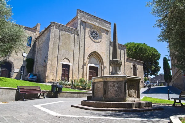 Aziz francesco Kilisesi. Tarquinia. Lazio. İtalya. — Stok fotoğraf