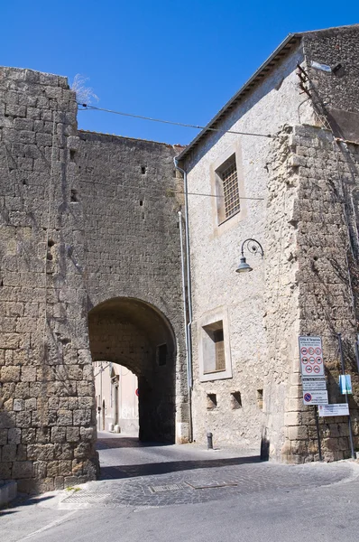 Porta romana. Tarquinia. Lazio. Italië. — Stockfoto
