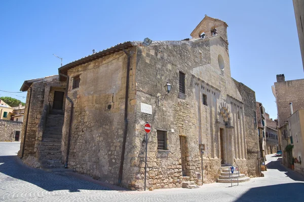 Kostel st. martino. Tarquinia. Lazio. Itálie. — Stock fotografie