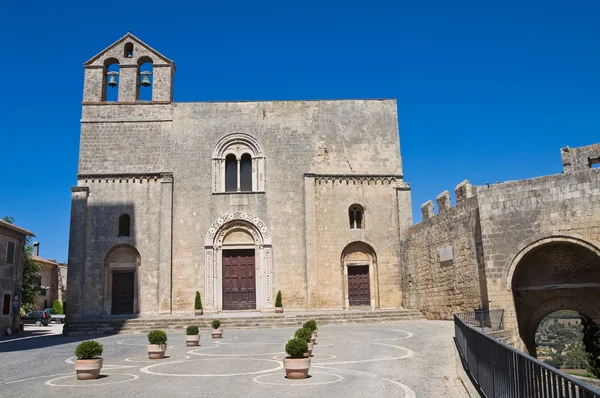 St. maria in castello kerk. Tarquinia. Lazio. Italië. — Stockfoto