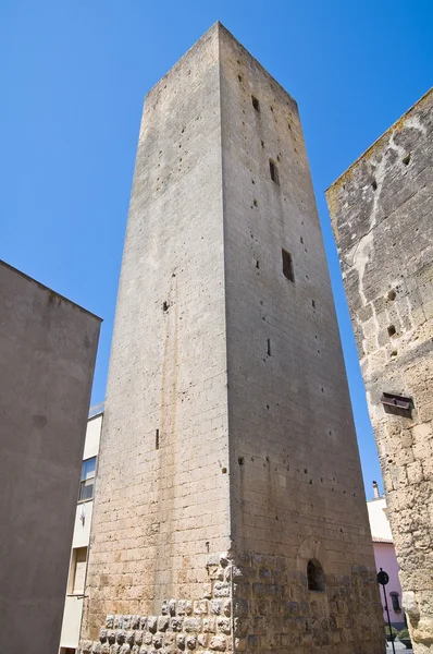 Ortaçağ kulesi. Tarquinia. Lazio. İtalya. — Stok fotoğraf
