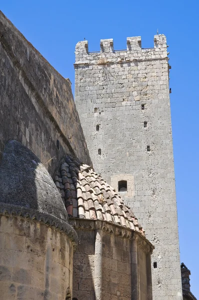 Średniowieczna wieża. Tarquinia. Lazio. Włochy. — Zdjęcie stockowe