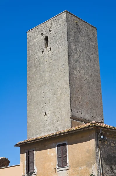 Middeleeuwse toren. Tarquinia. Lazio. Italië. — Stockfoto