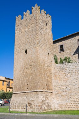 güçlendirilmiş duvarlar. Tuscania. Lazio. İtalya.