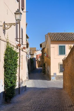 alleyway. Tuscania. Lazio. İtalya.