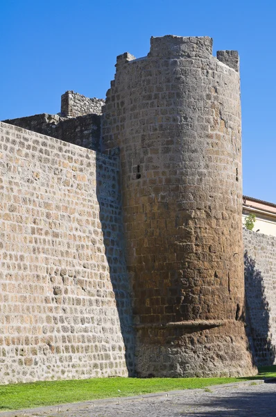 Paredes fortificadas. Tuscania. Lazio. Itália . — Fotografia de Stock